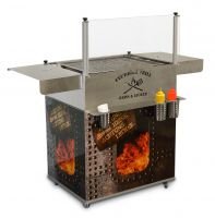 mobiler Grillstand mit Seitenablagen